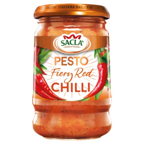 Sacla' Pesto Fiery Red Chilli 190g