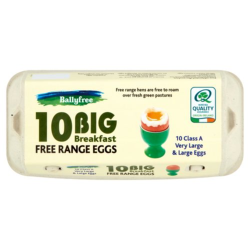 Ballyfree Big Breakfast 10 Free Range Eggs 680g