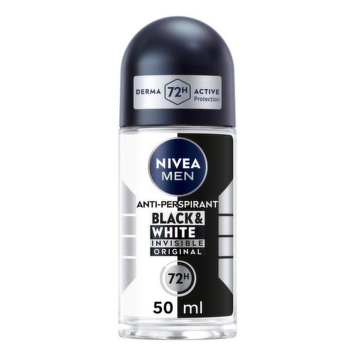 NIVEA Black & White Original Anti-perspirant Deodorant Roll On 50ML