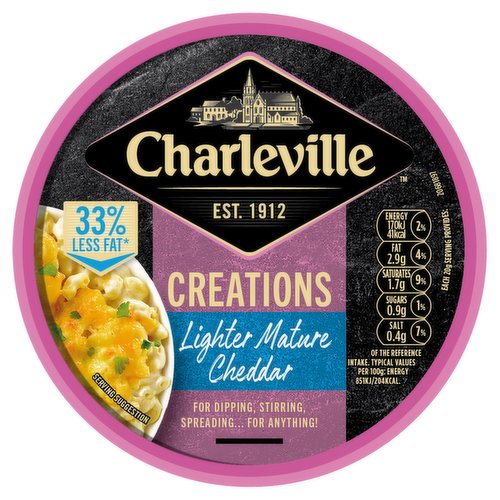 Charleville Creations Lighter Mature Cheddar 125g