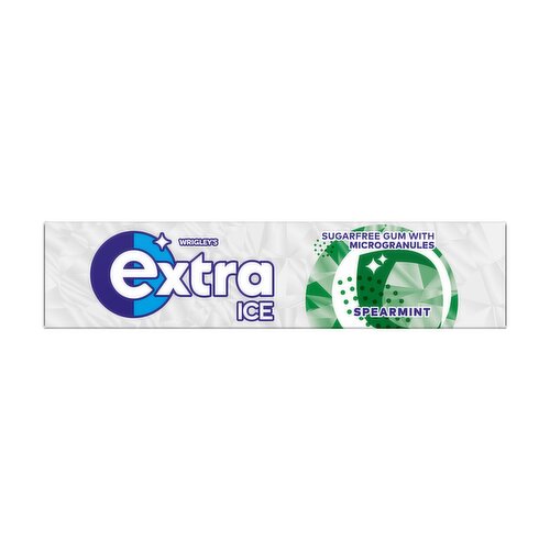 Extra Ice Spearmint Sugarfree Chewing Gum 10 Pieces