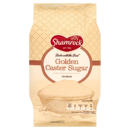 Shamrock Golden Caster Sugar Unrefined 1kg