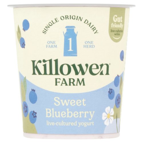 Killowen Farm Sweet Blueberry Live-Cultured Yogurt 135g