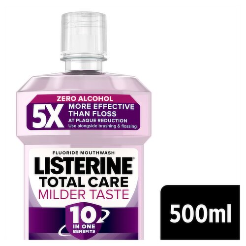 Listerine Total Care 10 in 1 Milder Taste Mouthwash 500ml