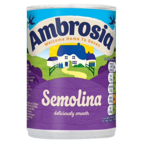 Ambrosia Ready To Serve Semolina Can 400g 