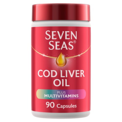 Seven Seas Omega-3 Fish Oil Plus Cod Liver 90 Capsules