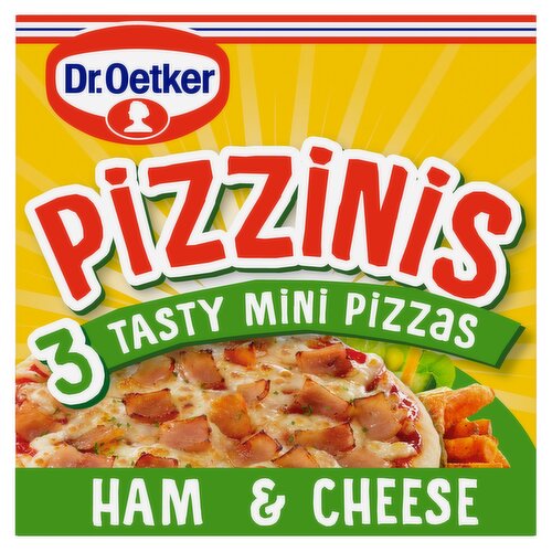 Dr. Oetker Pizzinis 3 Tasty Mini Pizzas Ham & Cheese 310g