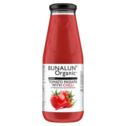 Bunalun Organic Cooking Tomato Passata with Chilli 680g