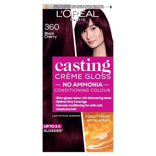 L'Oreal Casting Creme Gloss 360 Black Cherry Red Semi Permanent Hair Dye