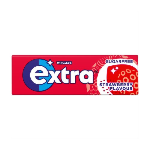 Extra Strawberry Flavour Sugarfree Chewing Gum 10 Pieces