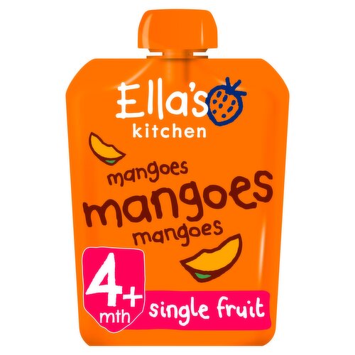 Ella's Kitchen Organic Mangoes First Tastes Baby Food Pouch 4+ Months 70g