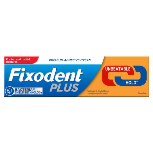 Fixodent Plus Denture Adhesive Cream, Best Hold 40g