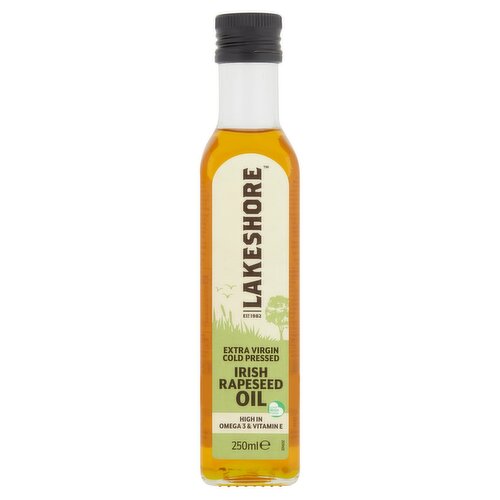 Lakeshore Extra Virgin Cold Pressed Irish Rapeseed Oil 250ml