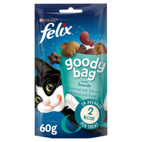 FELIX Goody Bag Seaside Salmon, Pollock and Trout Cat Treats 60g