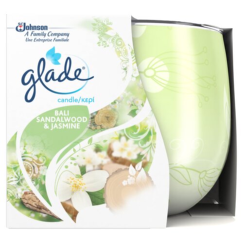 Glade Candle Sandalwood & Jasmine Air Freshener 120g