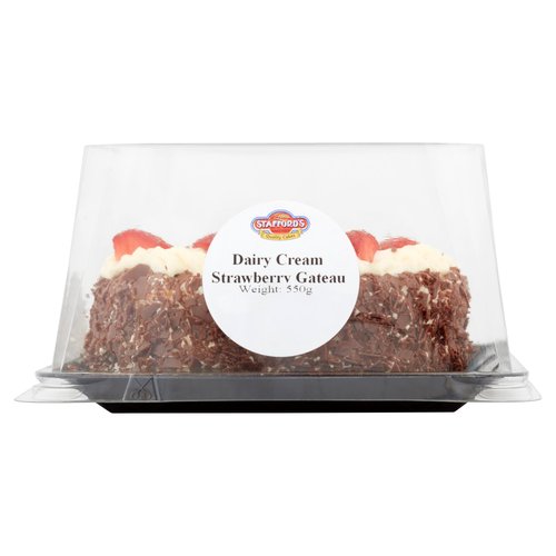 Stafford's Bakeries Dairy Cream Strawberry Gateau 550g