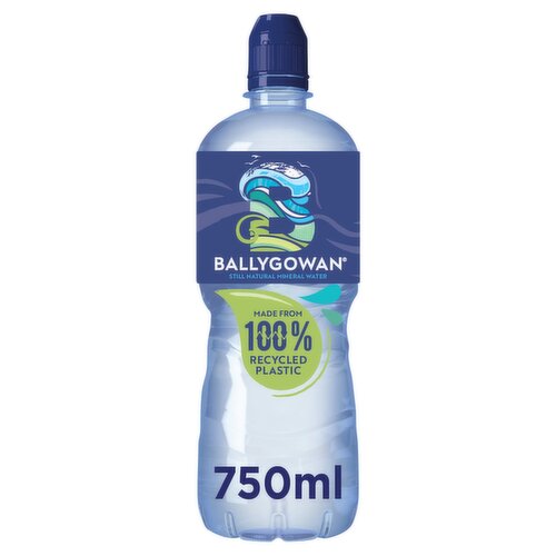 Ballygowan Still Irish Mineral Water Sports Bottle 750ml