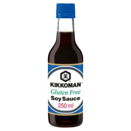 Tamari Gluten Free Soy Sauce<br/><br/><b>Features</b><br/>All-purpose seasoning<br/>Naturally brewed<br/>Over 300 years of excellence<br/>Gluten free<br/>Halal Feed and Food Inspection Authority<br/><br/><b>Lifestyle</b><br/>Gluten free<br/>Halal<br/><br/><b>Pack Size</b><br/>250ml ℮<br/><br/><br/><b>Ingredients</b><br/>Water<br/><span style='font-weight: bold;'>Soybeans</span><br/>Salt<br/>Spirit Vinegar<br/><br/><b>Storage Type</b><br/>Ambient<br/><br/><b>Storage</b><br/>Refrigerate after opening.<br/><br/><b>Company Name</b><br/>Kikkoman Trading Europe GmbH<br/><br/><b>Company Address</b><br/>Theodorstrasse 180,<br/>
40472 Düsseldorf,<br/>
Germany.<br/><br/><b>Web Address</b><br/>www.kikkoman.eu<br/>www.kikkoman.co.uk<br/><br/><b>Return To</b><br/>Kikkoman Trading Europe GmbH,<br/>
Theodorstrasse 180,<br/>
40472 Düsseldorf,<br/>
Germany.<br/>
www.kikkoman.eu<br/>
www.kikkoman.co.uk<br/>