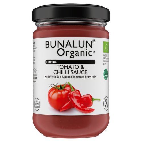 Bunalun Organic Cooking Tomato & Chilli Sauce 350g