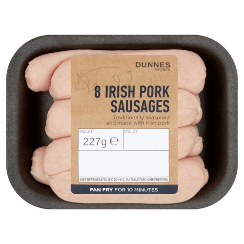 Dunnes Stores 8 Irish Pork Sausages 227g