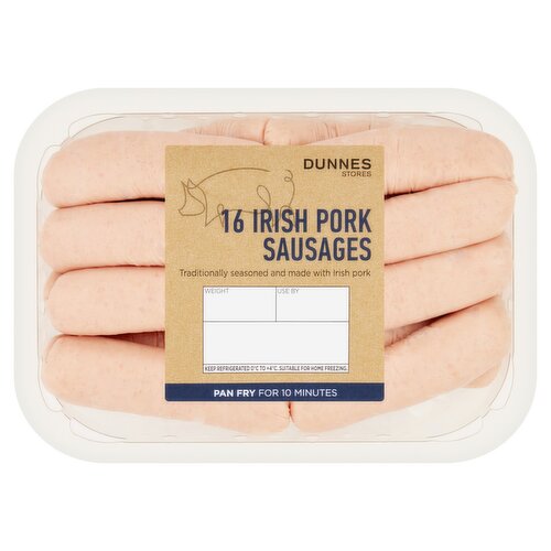 Dunnes Stores 16 Irish Pork Sausages 454g