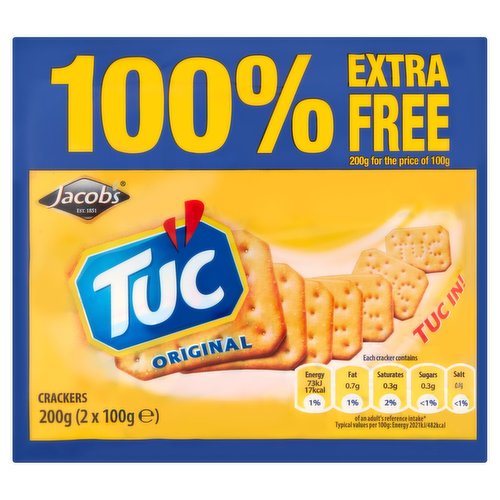 Tuc Original Crackers 2 x 100g (200g)