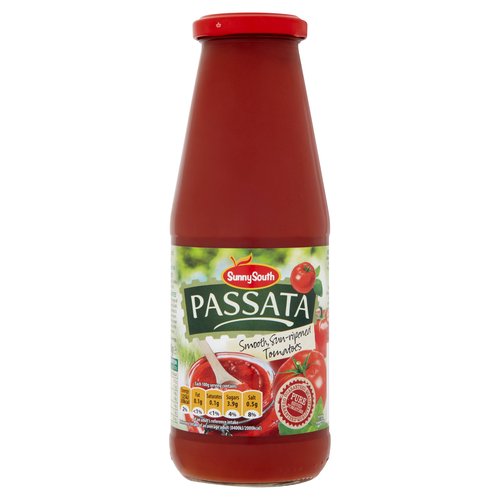 Sunny South Passata Smooth, Sun-Ripened Tomatoes 700g