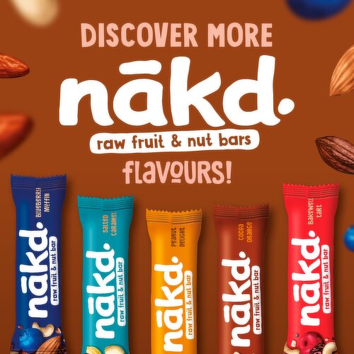  Nakd Bars, Cocoa Orange Raw Fruit and Nuts, Gluten Free, Vegan,  18 Count: Granola And Trail Mix Bars