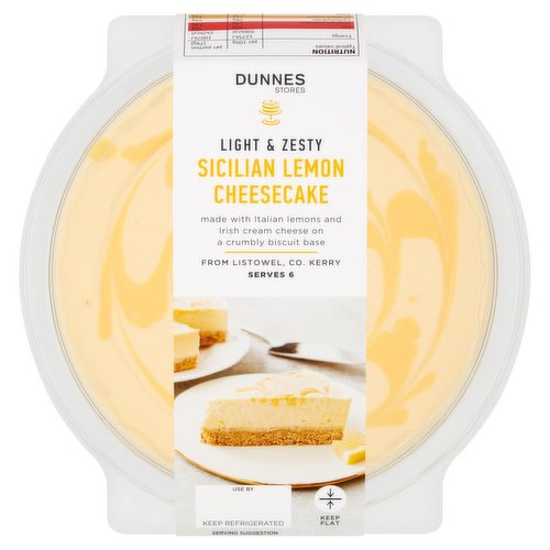 Dunnes Stores Sicilian Lemon Cheesecake 475g