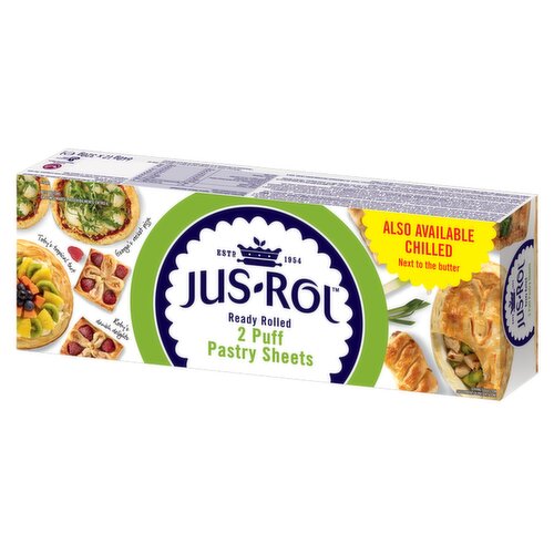 Jus-Rol Ready Rolled Puff Pastry Sheets 2 x 320g (640g)