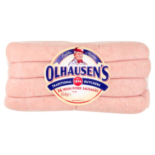 OLHAUSEN'S 16 Irish Pork Sausages 454g
