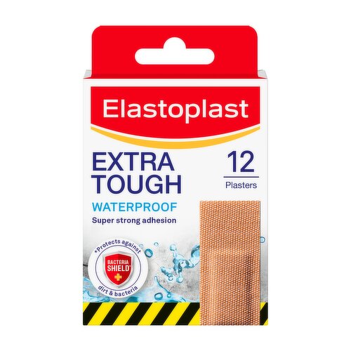 Elastoplast Extra Tough Waterproof 12 Plasters