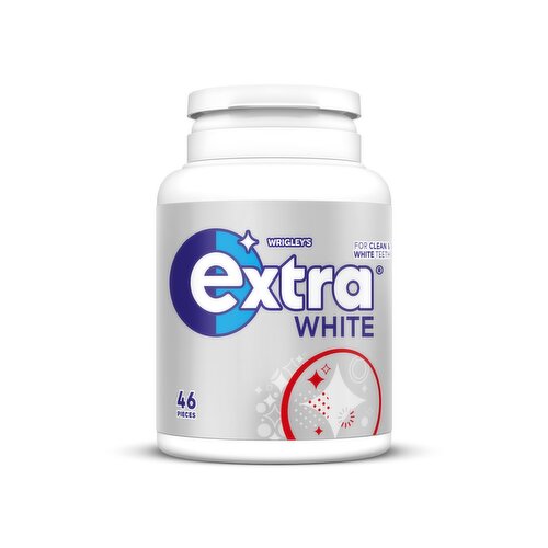 Sugarfree Chewing Gum with Sweeteners and Mint Flavour.<br/><br/><b>Further Description</b><br/>A varied and balanced diet and a healthy lifestyle are important.<br/><br/><b>Features</b><br/>For Clean & White Teeth<br/>Oral Health Foundation Approved<br/>Helps remove stains & maintain teeth's natural whiteness<br/>Suitable for Vegetarians<br/><br/><b>Lifestyle</b><br/>Suitable for Vegetarians<br/><br/><b>Pack Size</b><br/>64g ℮<br/><br/><br/><b>Ingredients</b><br/>Sweeteners (Xylitol, Sorbitol, Aspartame, Mannitol, Acesulfame K)<br/>Gum Base<br/>Thickener (Gum Arabic)<br/>Flavourings<br/>Humectant (Glycerol)<br/>Bulking Agent (Calcium Phosphates)<br/>Emulsifier (<span style='font-weight: bold;'>Soya</span> Lecithin)<br/>Acidity Regulator (Sodium Hydrogen Carbonate)<br/>Glazing Agent (Carnauba Wax)<br/>Antioxidant (BHA)<br/>Colour (E133)<br/><br/><b>Safety Warning</b><br/>CONTAINS A SOURCE OF PHENYLALANINE.<br/><br/><b>Storage Type</b><br/>Ambient<br/><br/><b>Storage</b><br/>Keep cool and dry.<br/>
Best before: See side.<br/><br/><b>Preparation and Usage</b><br/>Chew for at least 20 minutes after eating and drinking.<br/><br/><b>Company Name</b><br/>Mars Wrigley Confectionery UK Ltd / Mars Foods Ireland Ltd.<br/><br/><b>Company Address</b><br/>GB: Freepost Mars Wrigley Confectionery UK Ltd.<br/>
<br/>
IE: Mars Foods Ireland Ltd.,<br/>
PO Box 3856,<br/>
Dublin 4.<br/><br/><b>Telephone Helpline</b><br/>GB: 0800 952 0077<br/>IE: 1890 812 315<br/><br/><b>Web Address</b><br/>www.mars.co.uk/contact<br/>https://ire.mars.com<br/><br/><b>Return To</b><br/>Get in Touch:<br/>
0800 952 0077<br/>
www.mars.co.uk/contact<br/>
GB: Freepost Mars Wrigley Confectionery UK Ltd.<br/>
<br/>
IE: Mars Foods Ireland Ltd.,<br/>
PO Box 3856,<br/>
Dublin 4.<br/>
Contact us: https://ire.mars.com<br/>
1890 812 315<br/>