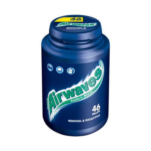 Airwaves Chewing-gum Menthol & eucalyptus 7 x 14 g