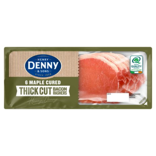 Henry Denny & Sons 6 Maple Cured Thick Cut Rashers 240g