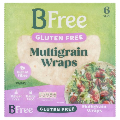 BFree Multigrain Wraps 6 x 42g (252g)