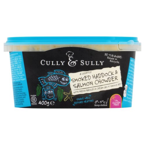 Cully & Sully A Lightly Smoked Haddock & Salmon Chowder 400g