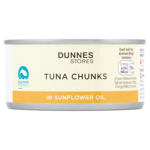 Dunnes Stores Tuna Chunks in Sunflower Oil 185g