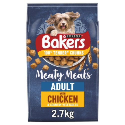 BAKERS Meaty Meals Chicken Dry Dog Food 2.7kg