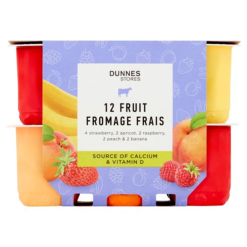 Dunnes Stores Fruit Fromage Frais 12 x 60g (720g)