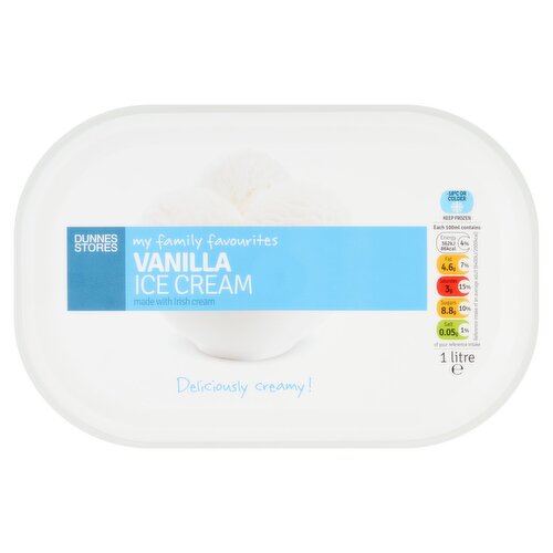 Dunnes Stores My Family Favourites Vanilla Ice Cream 1 Litre