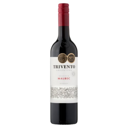Reserve Malbec<br/><br/><b>Features</b><br/>Wine of Mendoza, Argentina<br/>Tim Atkin MW Best of Argentina - Master of Wine Best Values 2022 Report<br/>Tim Atkin MW Best of Argentina - Master of Wine 92 2022 Report<br/>Suitable for vegans<br/><br/><b>Lifestyle</b><br/>Suitable for Vegans<br/><br/><b>Pack Size</b><br/>75cl ℮<br/><br/><b>General Alcohol Data</b><br/>Alcohol By Volume - 13.5<br/>Serving Suggestion - Trivento Reserve Malbec is ideal with meats and tomato dishes<br/>Units - 10.1<br/><br/><b>Region of Origin</b><br/>Mendoza<br/><br/><b>Wine Alcohol Data</b><br/>Agent - Concha y Toro UK Ltd<br/>Current Vintage - 2021<br/>Grape Variety - Malbec<br/>History - The name TRIVENTO comes from three winds; Polar, Zonda and Sudestada. Founded in 1996 by Vina Concha Y Toro, Trivento Bodegas y Viñedos has created a portfolio of wines distinguished for preserving the character of the Mendozan terroir. A consistent award winner, recognised at international contests and within the wine industry publication alike.<br/>Producer - Trivento Bodegas y Viñedos S.A.<br/>Regional Information - The Mendoza Province is one of Argentina's most important wine regions, accounting for nearly two-thirds of the country's entire wine production. Located in the eastern foothills of the Andes, in the shadow of Mount Aconcagua, vineyards are planted at the some of the highest altitudes in the world with the average site located 1,970-3,610 feet (600-1,100 meters) above sea level.<br/>Vinification Details - Fermented in stainless steel tanks. The wine is then aged for 6 months in French & American oak and 5 months in the bottle.<br/>Winemaker - Maximiliano Ortiz<br/><br/><b>Wine Colour</b><br/>Colour - Red<br/><br/><b>Storage Type</b><br/>Ambient<br/><br/><b>Recommended Storage</b><br/>Storage Type - This wine is ideal for drinking now but can be kept for up to <><br/><br/>Country of Origin - Argentina<br/><br/><b>Safety Statements</b><br/>Pregnancy Warning<br/><br/><b>Company Name</b><br/>CyT UK Ltd<br/><br/><b>Company Address</b><br/>OX33 1ER,<br/>
UK.<br/>
<br/>
W1740,<br/>
DH9 7XP,<br/>
U.K.<br/><br/><b>Web Address</b><br/>www.trivento.com<br/><br/><b>Return To</b><br/>CyT UK Ltd,<br/>
OX33 1ER,<br/>
UK.<br/>
<br/>
W1740,<br/>
DH9 7XP,<br/>
U.K.<br/>
www.trivento.com<br/><br/>