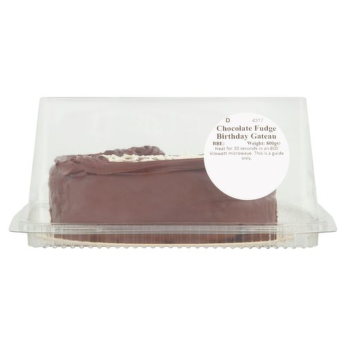 Chocolate Fudge Birthday Gateau 800g