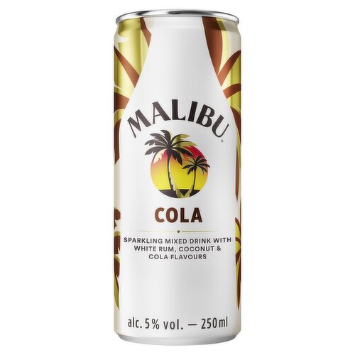 Malibu Pre-Mixed Sparkling Cola Rum Drink 250ml