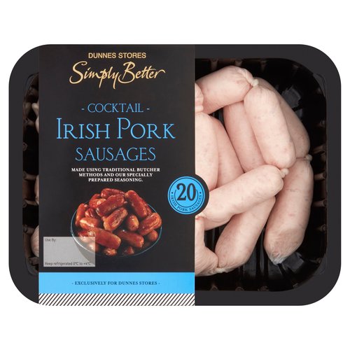 Dunnes Stores Simply Better 20 Cocktail Irish Pork Sausages 300g