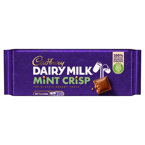 Cadbury Dairy Milk Mint Crisp Chocolate Bar 54g