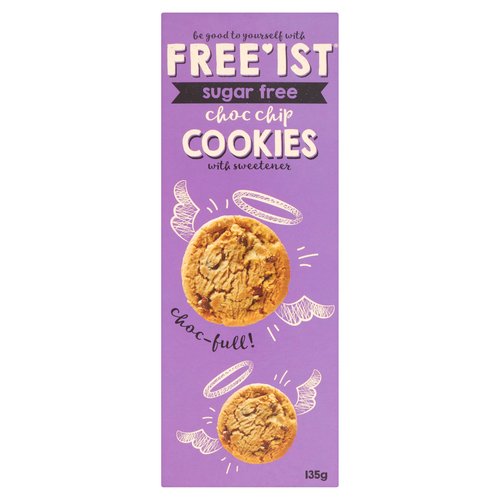 Free'ist Sugar Free Choc Chip Cookies with Sweetener 135g