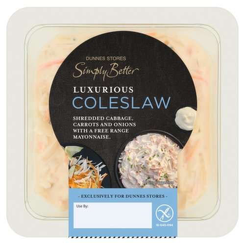 Dunnes Stores Simply Better Luxurious Coleslaw 250g