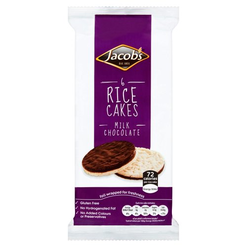 Jacob's 6 Rice Cakes Milk Chocolate 90g