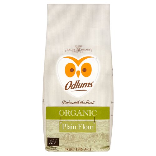 Odlums Bake with the Best Organic Plain Flour 1kg